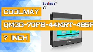 Coolmay QM3G-70FH-44MRT-485P/232H 7 inch 24DI 20DO programming plc with hmi touch panel integrated