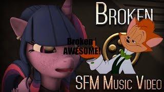 Danny cat's reaction to (SFM Ponies/TF2) Broken SFM Music Video