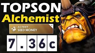 Топсон на Новом Алхимике +250 голды со старта! - Topson Alchemist 7.36 ДОТА 2