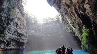 Kefalonia: Melissani cave, tour and underwater footage of Melissani lake