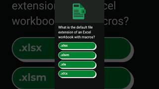 Kutools | What is the default file extension of an Excel workbook with macros?