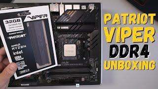 Patriot Viper 4 Blackout Series Unboxing  (2 x 16GB) 3200MHz Kit