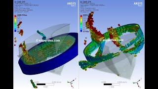 FEA simulation of machining by drilling into an aluminum part - ANSYS Workbench Explicit Dynamics