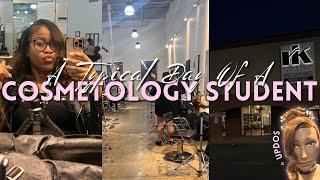 A Typical Day Of A Cosmetology Student ‍️ | Taking Clients + Mannequin Work & More