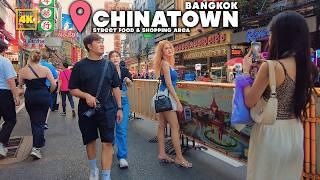 Bangkok's Chinatown Amazing street food! & shopping place on a weekday!(JULY 2024)