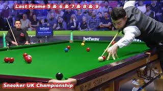 Snooker UK Championship Ronnie O’Sullivan VS Michael Georgiou ( Last Frame 5 & 6 & 7 & 8 & 9 )