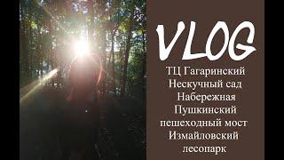 VLOG: ТЦ Гагаринский, Нескучный сад, Пушкинский пешеходный мост, Измайловский лесопарк