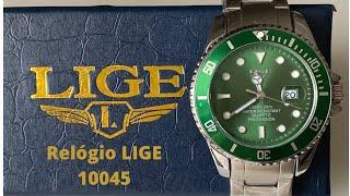 Relógio LIGE 10045 Estilo Rolex