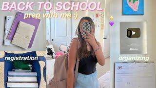 PREPARING FOR BACK TO SCHOOL W/ ME! (registration, self care, organizing, etc.)