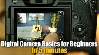 Digital Camera Basics for Beginners: In 5 minutes