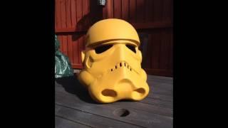 Pepakura Stormtrooper helmet build.