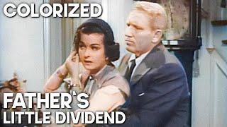 Father's Little Dividend | COLORIZED | Romance | Classic Film | Spencer Tracy