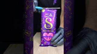 Valentine's Day Special Dairy Milk Silk Heart Blush Milkshake ASMR #shorts