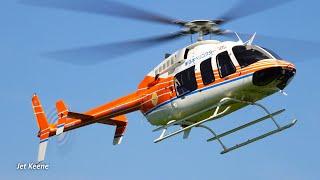 Bell 407GXi Helicopter Takeoff & Landing, Bell 505 Jet Ranger X Landing, etc. @ Gunma Heliport