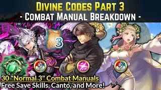 Where Should You Spend Your Divine Codes Part 3? | Normal 3 Combat Manuals Breakdown