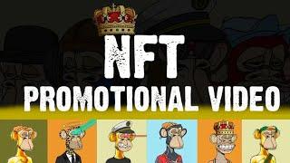 Create futuristic art gallery nft promo video for your nfts