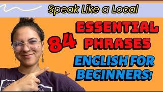 84 English Phrases for Beginners! -- Speak like a Native! ️