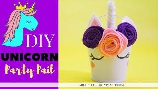 DIY Unicorn Party Favor Pail - Easy Crafts for Beginners