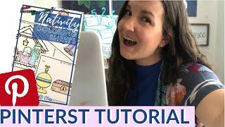 HOW TO MAKE A PINTEREST PIN TUTORIAL USING CANVA || Making static pins & video pins