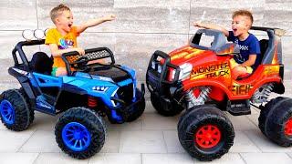 Vlad and Niki play with Monster Truck - Game for children