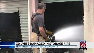 30 storage units damaged in fire