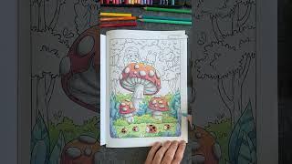 Minimania 4 Coloring Book. Used Pencils: Amazon Basics Colored Pencils