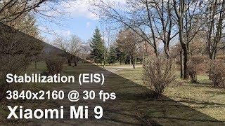 Xiaomi Mi 9  - 4K (2160p), EIS, camera video sample