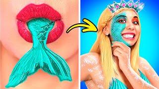 How to Become a Mermaid! ‍️ Cool Hacks and DIYs for an Extreme Makeover