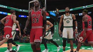 NBA CLASSIC 1998  CHICAGO BULLS  vs 2024 BOSTON CELTICS NBA 2K24 GAMEPLAY PS5 #nba #shorts