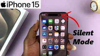 How To Turn Silent Mode ON / OFF On iPhone 15 & iPhone 15 Pro