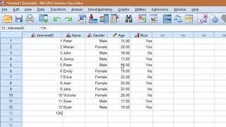 Learn SPSS in 15 minutes