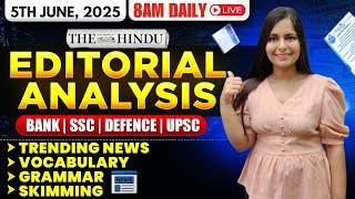 Editorial Analysis | 5th June, 2025 | Vocab, Grammar, Reading, Skimming | Nimisha Bansal