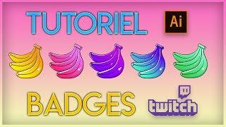 ADOBE ILLUSTRATOR: TUTO BADGES TWITCH