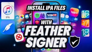 Install IPA Files on iPhone/iPad (iOS 15 -18) Using Feather Signer iOS | Without Revoke or PC |