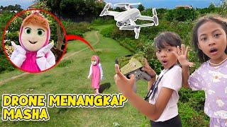 DRONE MENANGKAP ADA SOSOK MASHA AND BEAR BERKELIARAN DI BELAKANG RUMAH KITA!! SEREEEM BANGET!!