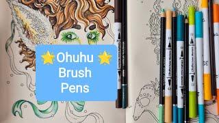 Ohuhu brush markers| Midnight Masquerade by Hanna Karlzon| Part -1| #ohuhumarkers #ohuhubrushpens