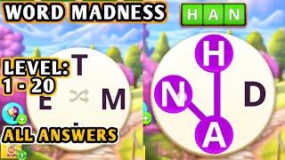 WORD MADNESS Game All Levels 1 to 20 Answers, Farm Adventure Blast, Android iOS - Filga Gameplay