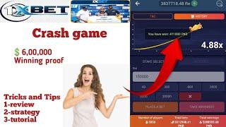 "Crash game" 1xbet 6,00,000 winTricks and Tips 2024 "