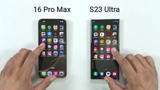 iPhone 16 Pro Max vs Samsung S23 Ultra - SPEED TEST