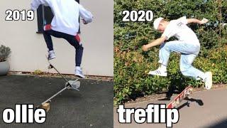 1 YEAR SKATEBOARDING PROGRESSION!