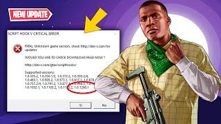 GTA 5 Script Hook V Critical Error Fix FIXED AFTER GTA 5 UPDATE 3258