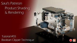 Patreon Tutorial Preview #55 - Redshift Procedural Shading and Boolean Clipper Technique