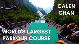 POV Full Run - WORLD'S LONGEST PARKOUR COURSE  | Calen Chan