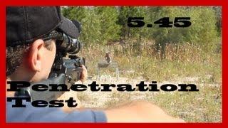 AK74 7N6 5.45mm Penetration Test ( Steel ) - QuattroStig