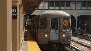 BMT Subway: Manhattan bound R68A (W) Local Train Ride from 86th Street to Whitehall Street