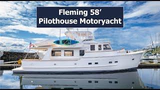 Fleming 58 Pilothouse Motoryacht "PACIFICA" - 2022 - Walkthrough Tour