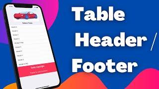 Table View Section Headers & Footers Programmatically (Swift 5, Xcode 12, 2021) - iOS Development