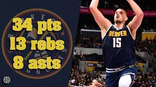 Nikola Jokic 34 pts 13 rebs 8 asts vs Lakers 24/25 season