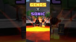 Genos X Sonic Combo|| The Strongest Battleground #strongestbattlegrounds #roblox #pvp