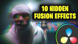 10 HIDDEN EFFECTS in Davinci Resolve Fusion | Tutorial